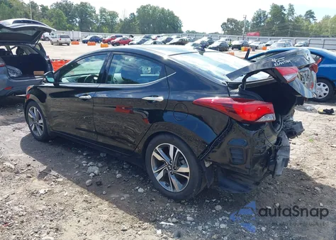 2015 Hyundai Elantra Limited from USA, damaged, VIN KMHDH4AE0FU286005